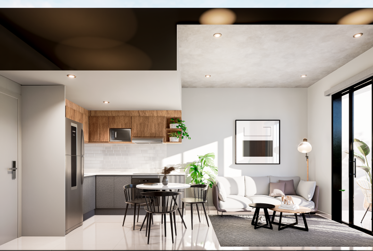 Departamento de 1 dormitorio de 48m2 en Filum Recoleta