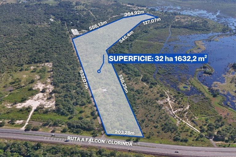 Terreno de 32 Hectáreas sobre Ruta Falcón – Clorinda