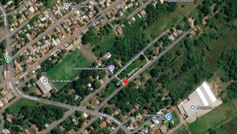En venta terreno de 2.500 m2 en Capiata